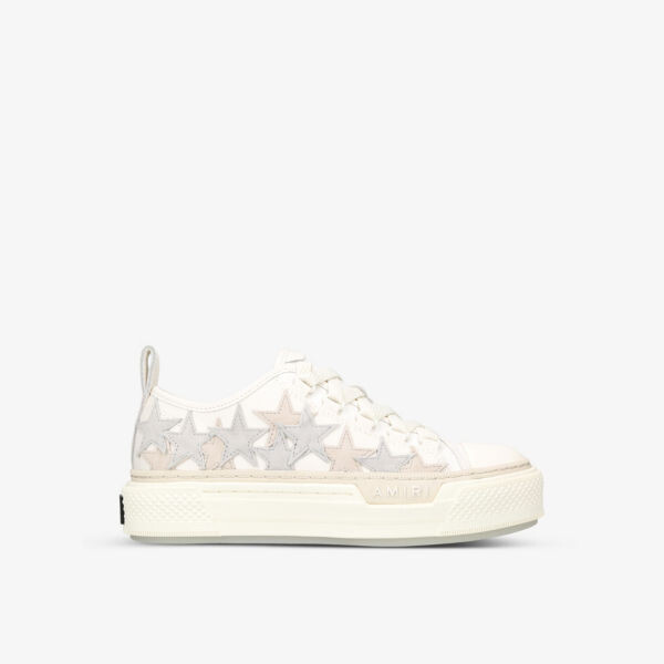 

Кроссовки court stars из ткани и кожи с нашивкой в виде звезд Amiri, белый