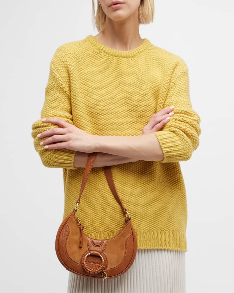 

Сумка через плечо Hana Half-Moon из замши и кожи See by Chloe