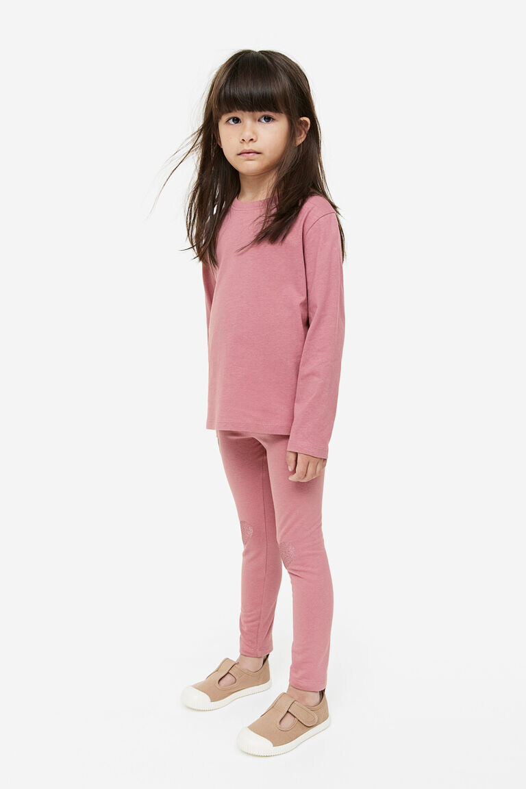 

Леггинсы с начесом на внутренней стороне H&M, розовый
