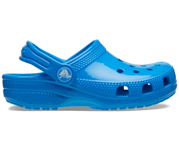

Классические сабо с неоновым хайлайтером Crocs детские, цвет Neon Ocean