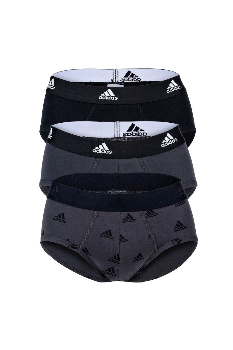

Трусики с логотипом на талии - 3 пары Adidas, черный