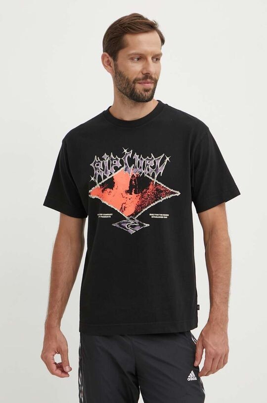 Хлопковая футболка Rip Curl, черный