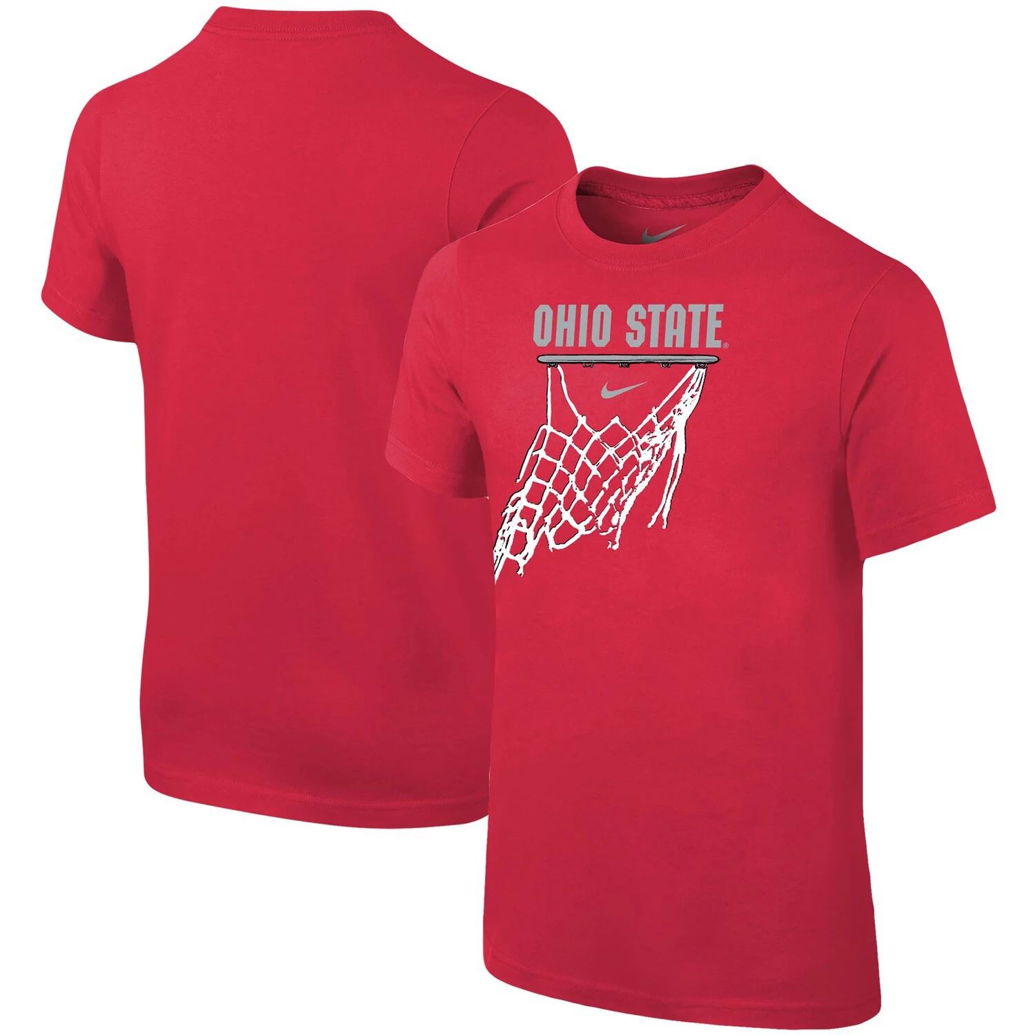 

Молодежная футболка Nike Scarlet Ohio State Buckeyes с баскетбольной сеткой Nike