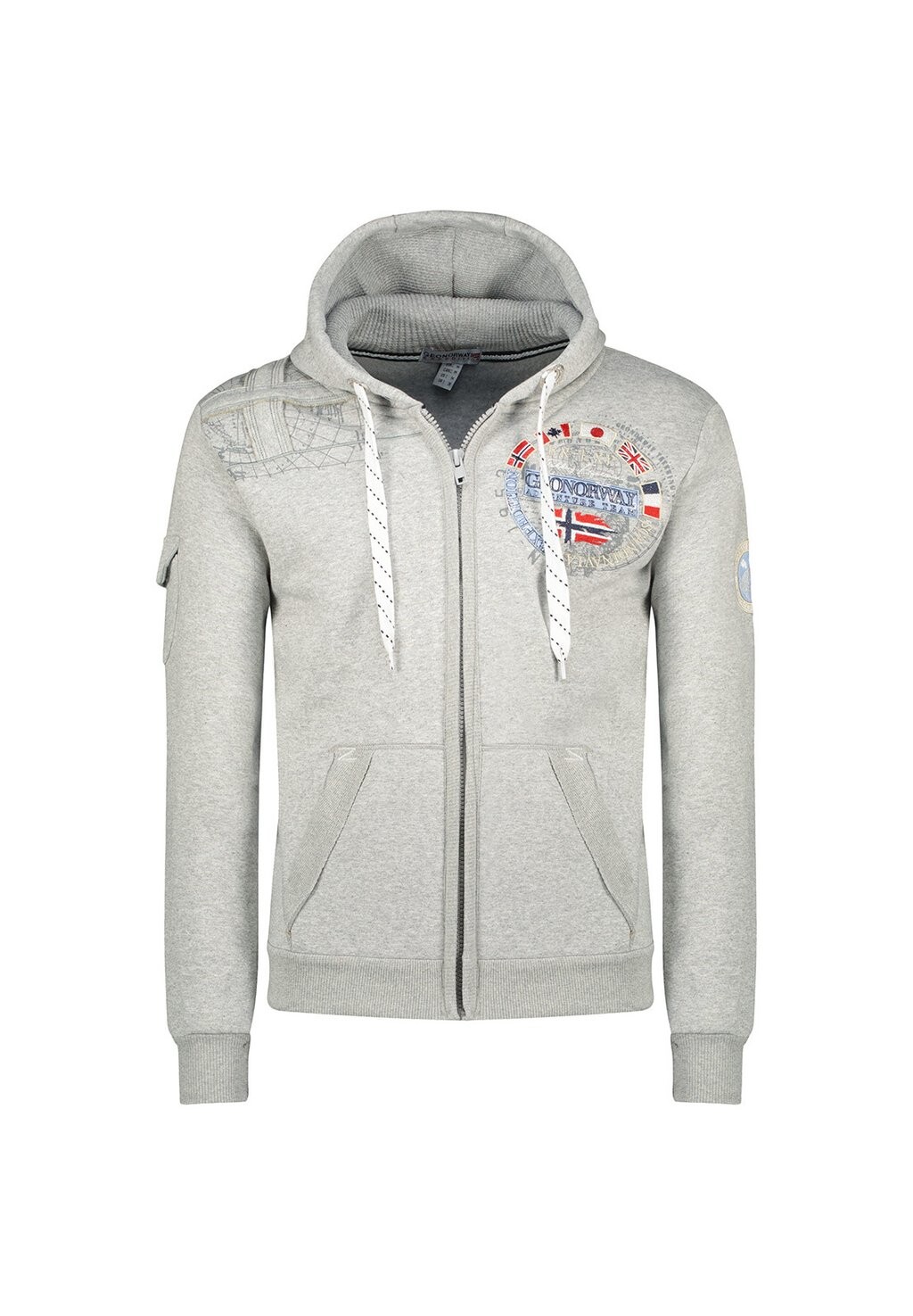 

Толстовка FUDICAEL-ZIPPER Geo Norway, цвет grey