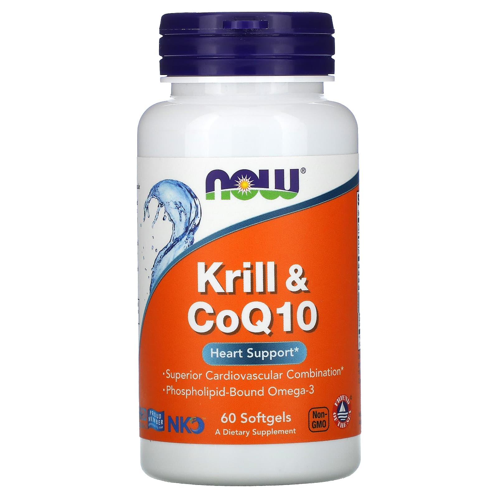 Now Foods Криль и CoQ10 60 мягких желатиновых капсул now foods coq10 50 мг 100 мягких желатиновых капсул