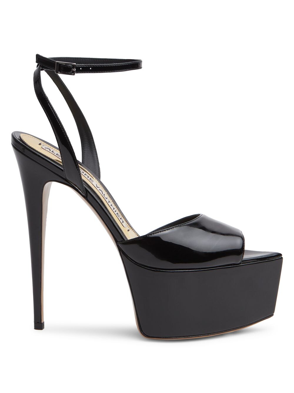 

Лакированные сандалии на платформе Jaki 90 Alexandre Vauthier, неро