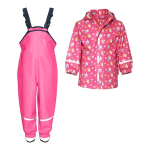 

Дождевик Playshoes 2 tlg. Set und Regenhose Sterne, розовый