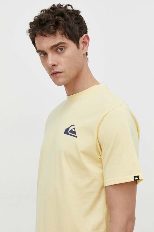

Хлопковая футболка Quiksilver, желтый