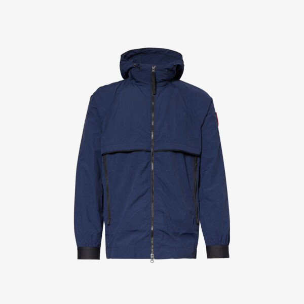 

Тканый пиджак свободного кроя с фирменной нашивкой faber Canada Goose, синий