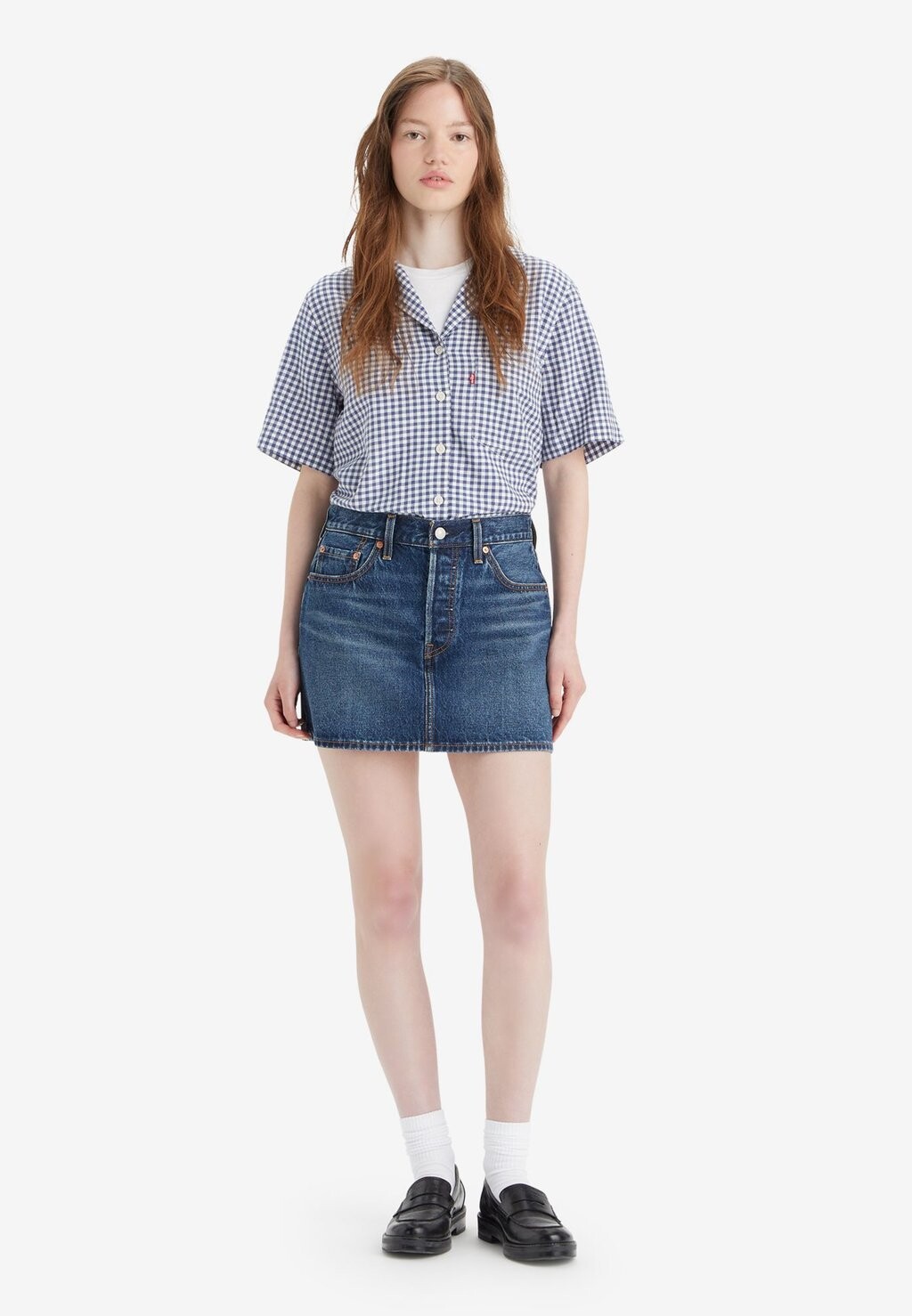 

Джинсовая юбка Icon Skirt Levi's, цвет lost peace of mind