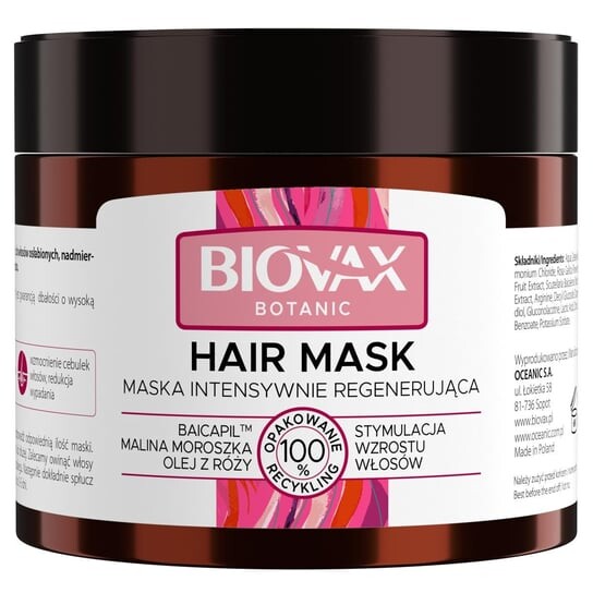 

Интенсивно регенерирующая маска Морошка и Байкапил - 250 мл BIOVAX Botanic, LBIOTICA / BIOVAX