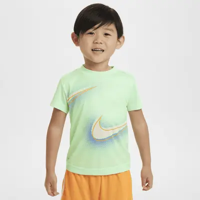 

Футболка Nike Dri-FIT Toddler Stacked Up Swoosh T-Shirt, цвет Vapor Green