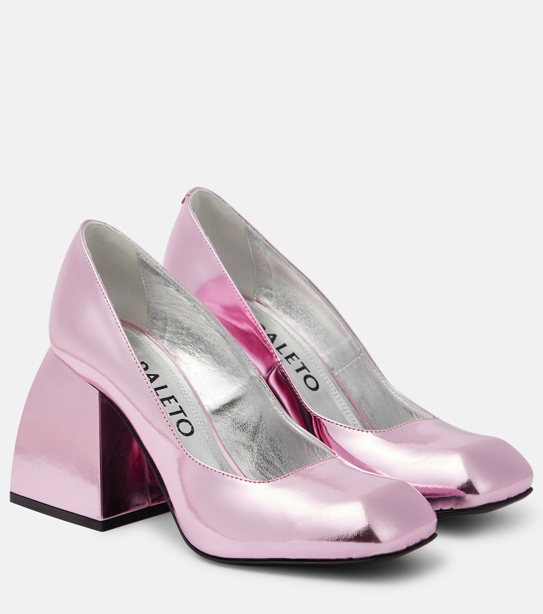 Туфли-лодочки Bulla Air 90 из металлизированной кожи Nodaleto, розовый туфли nodaleto bulla babies pumps розовый