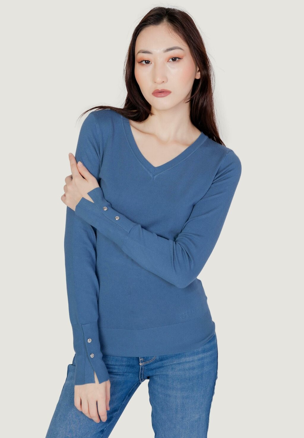

Джемпер вязаный Guess, индиго, Синий
