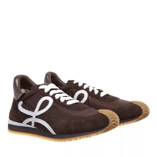 

Кроссовки flow runner in nylon and suede Loewe, коричневый