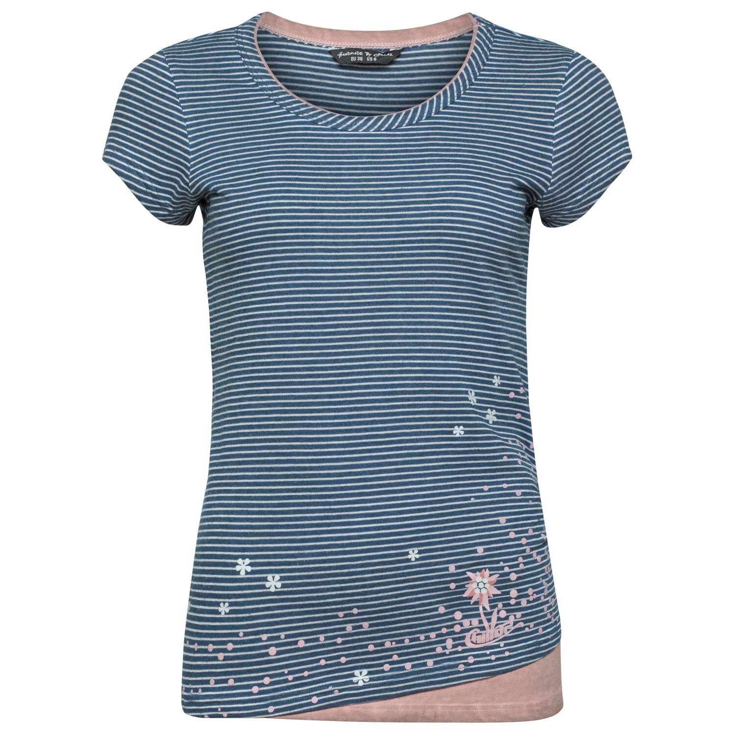 

Футболка Chillaz Women's Fancy Little Dot, цвет Indigo Blue Stripes Washed