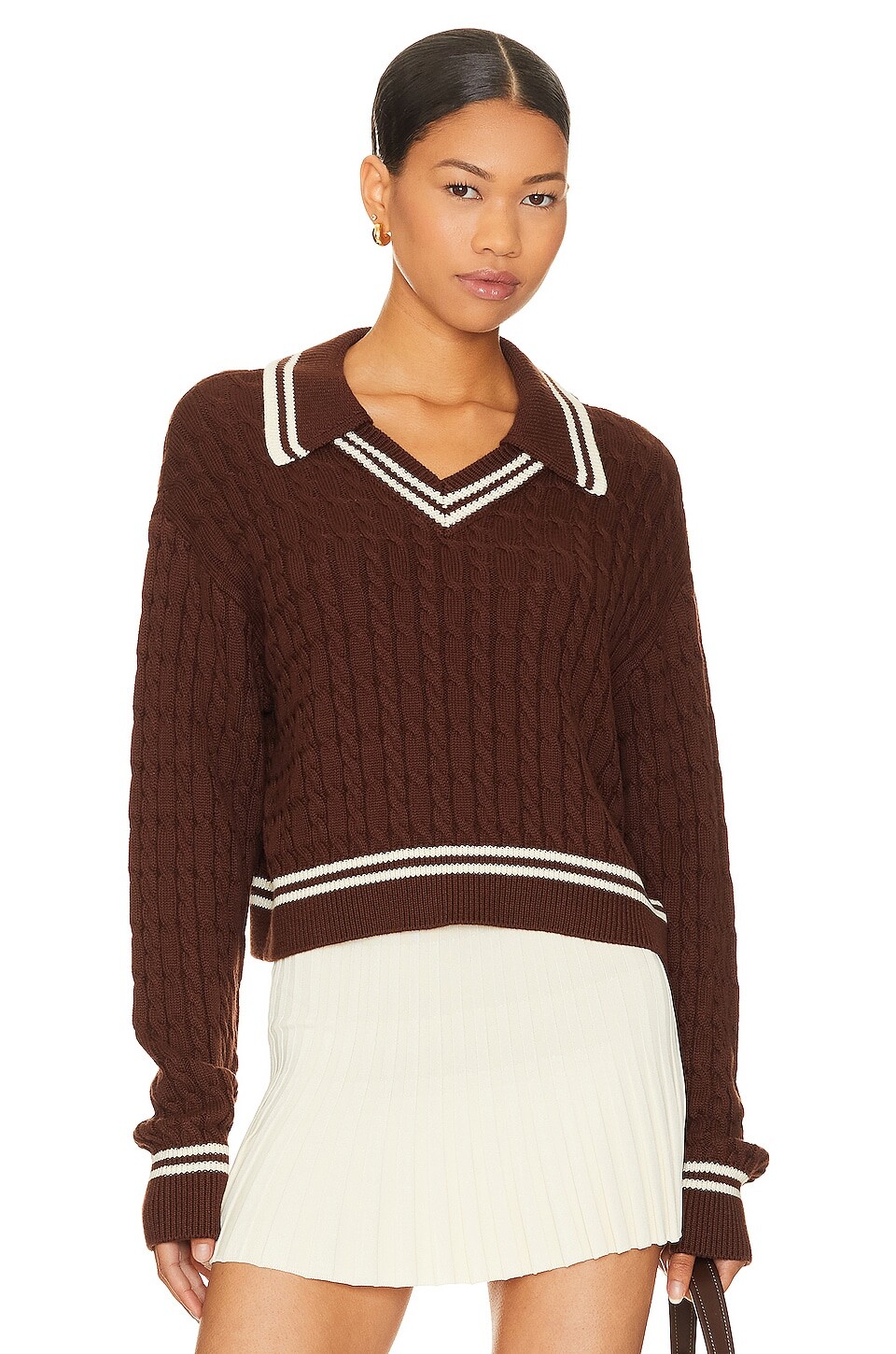 

Свитер Lovers and Friends Eilir, цвет Brown & White