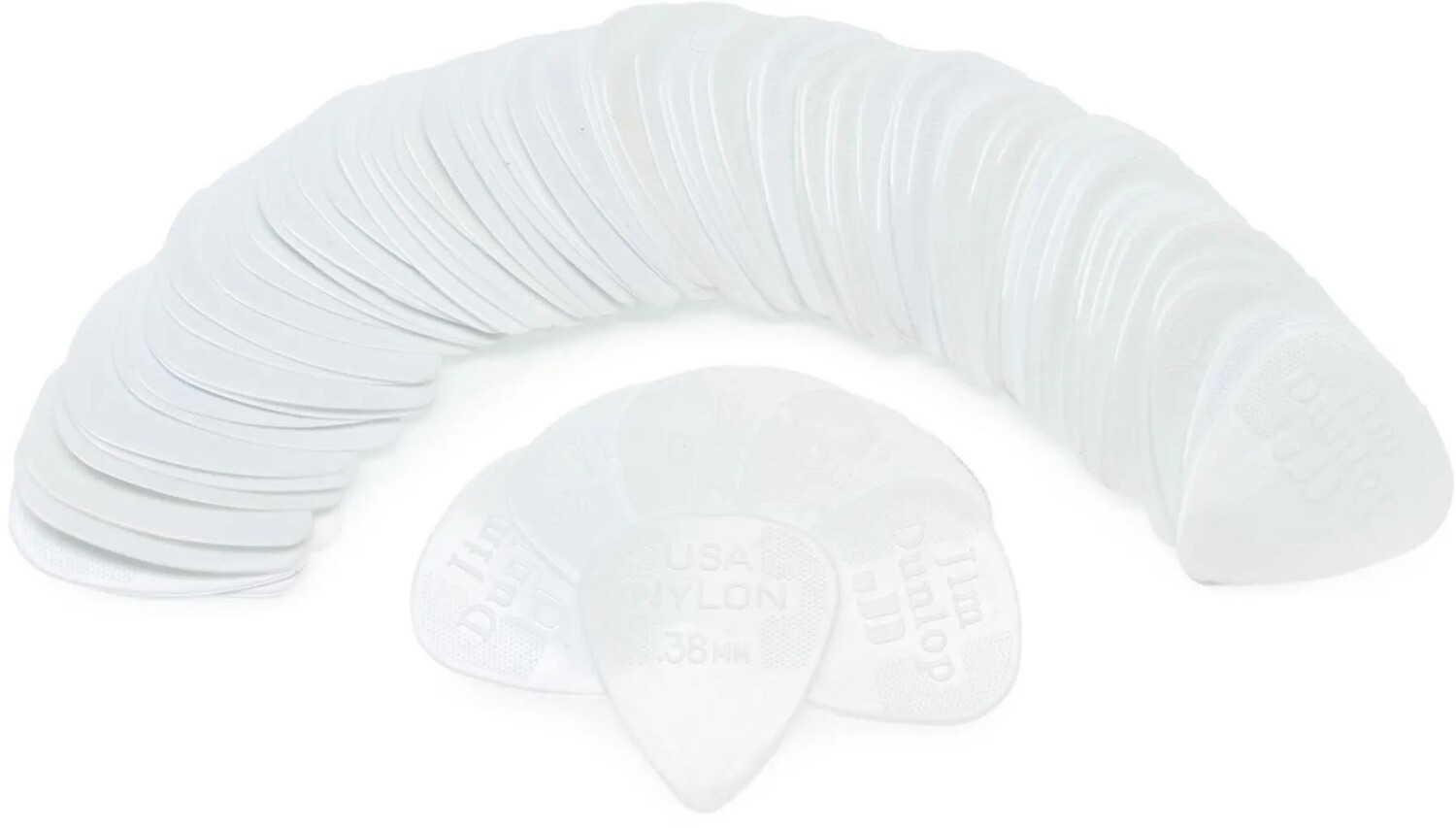 

Стандартные нейлоновые медиаторы Dunlop 44R038 для гитары — 0,38 мм, белые (72 шт. в упаковке)