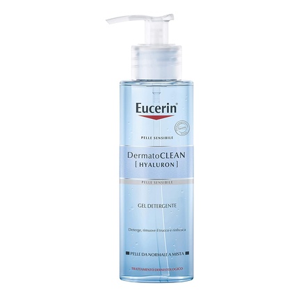 Eucerin Dermatoclean HYALURON Очищающий гель для умывания для лица 200 мл eucerin набор очищающий гель для умывания 200 мл тоник 200 мл eucerin dermatoclean