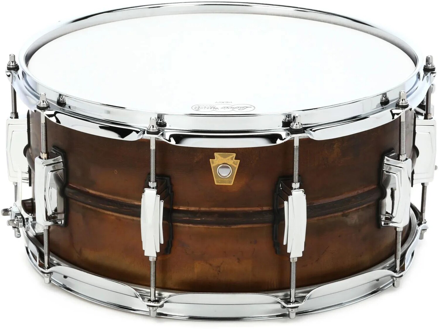 

Малый барабан Ludwig Copper Phonic — 6,5 x 14 дюймов — отделка необработанной патиной