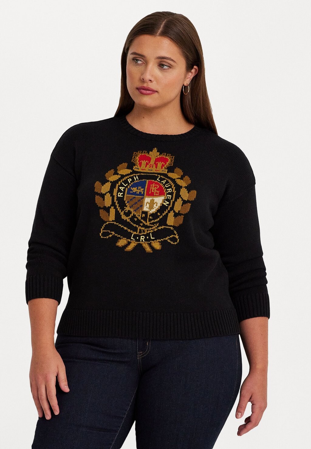 

Свитшот Lauren Ralph Lauren ДЛИННЫЙ РУКАВ, черный