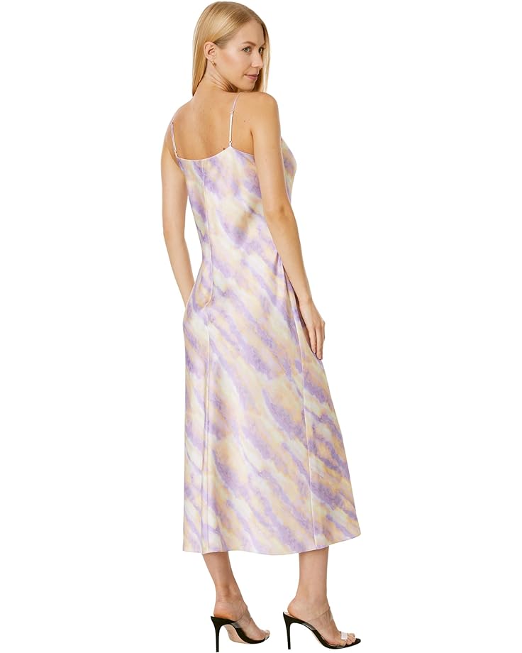 Платье Vince Ikat Tie-Dye Cowl Cami Dress, цвет Sunset