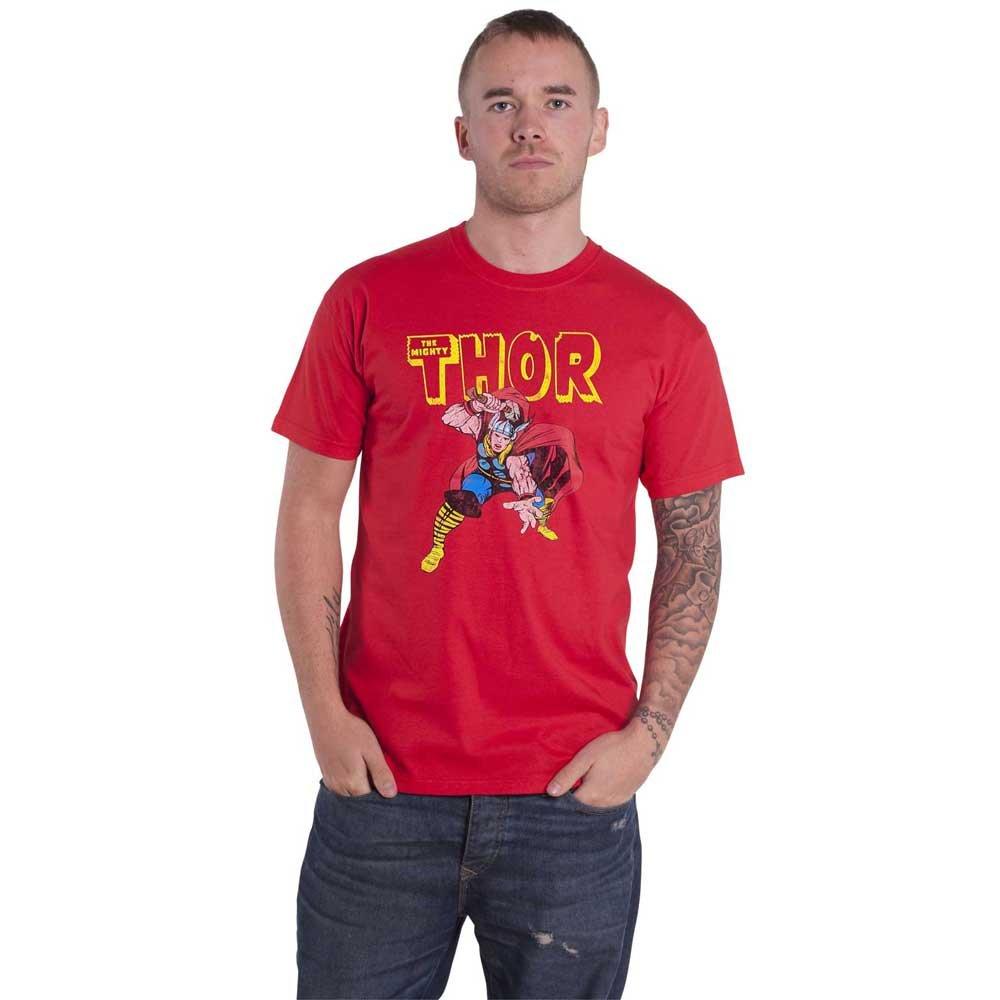 Потертая футболка Thor Hammer Marvel, красный