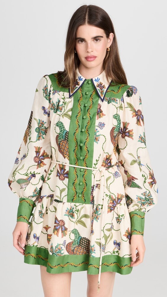 

Платье мини Alemais Birdie, разноцветный