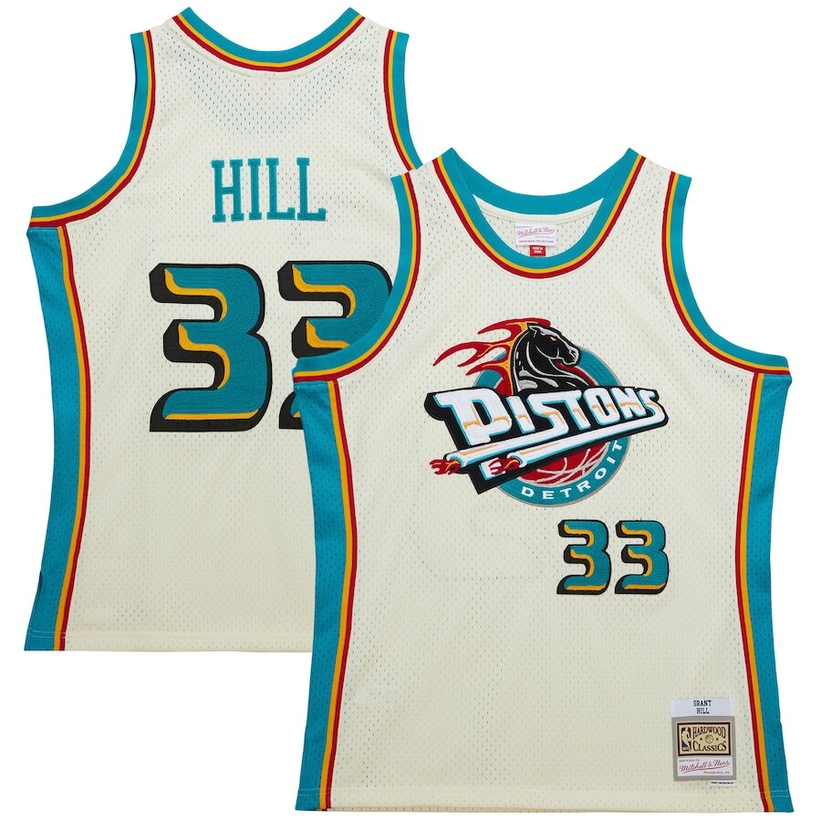 

Джерси Mitchell & Ness Detroit Pistons, кремовый