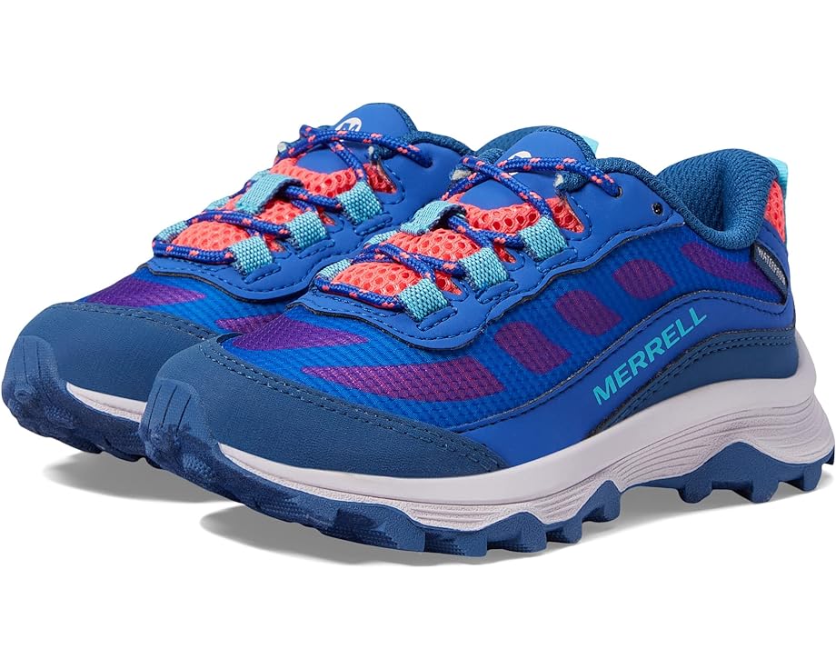 

Кроссовки Merrell Moab Speed Low Waterproof, цвет Blue/Berry/Turquoise