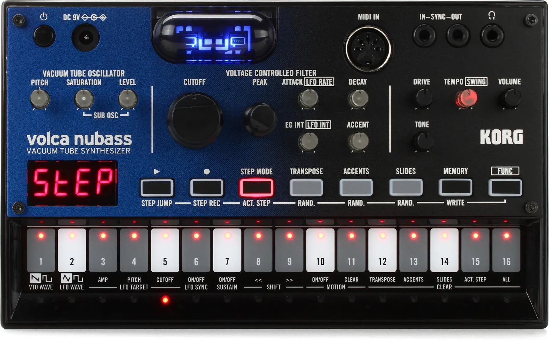 

Korg Volca NuBass Ламповый басовый синтезатор