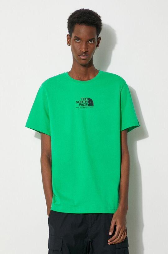 

Хлопковая футболка MS/S Fine Alpine Equipment Tee 3 The North Face, зеленый