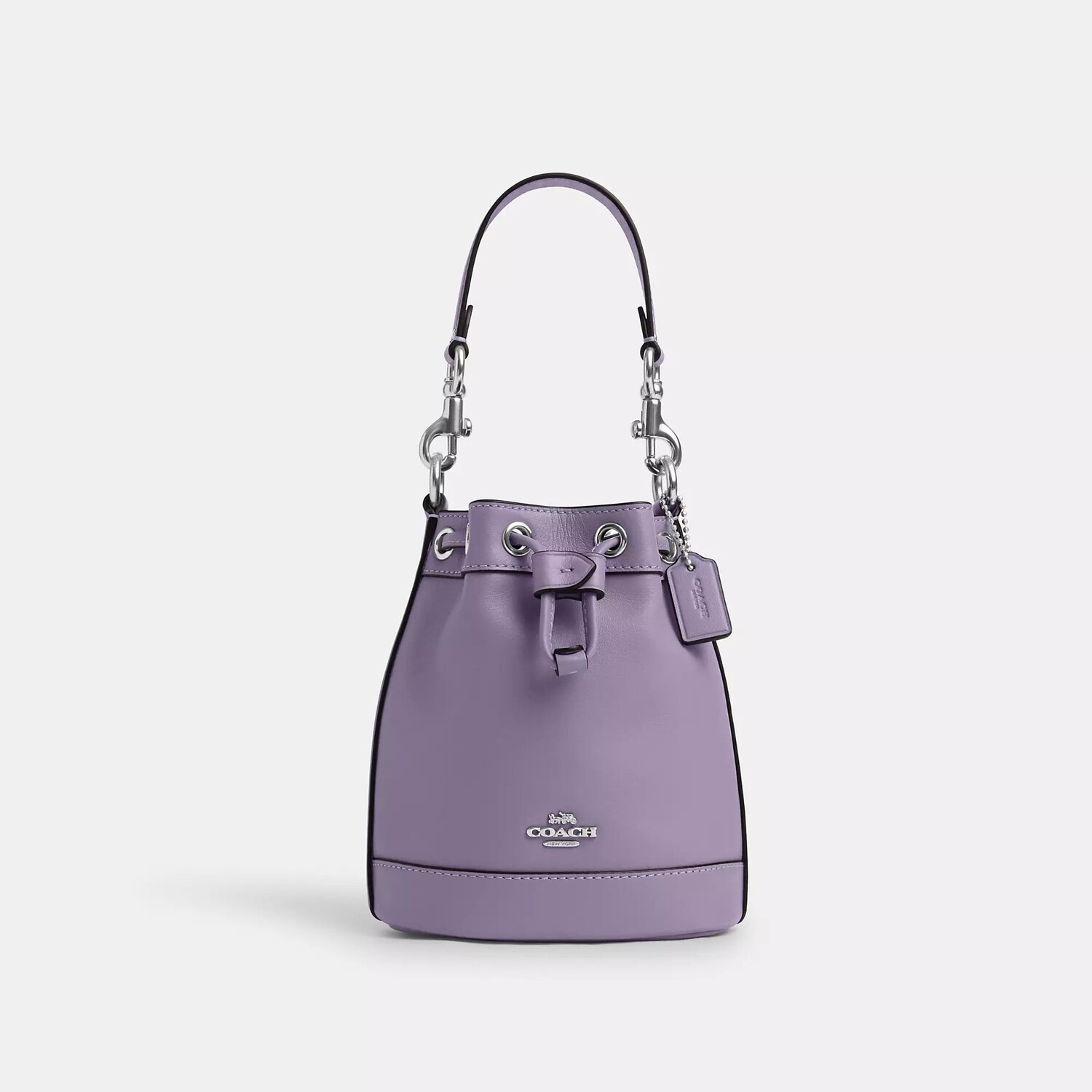 

Миниатюрная сумка-ведро Coach Outlet, цвет Silver/Light Violet