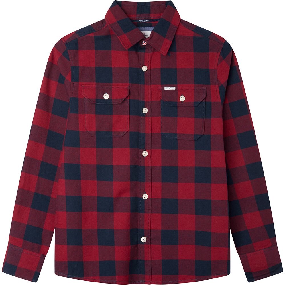 

Рубашка с длинным рукавом Pepe Jeans Kenny, красный