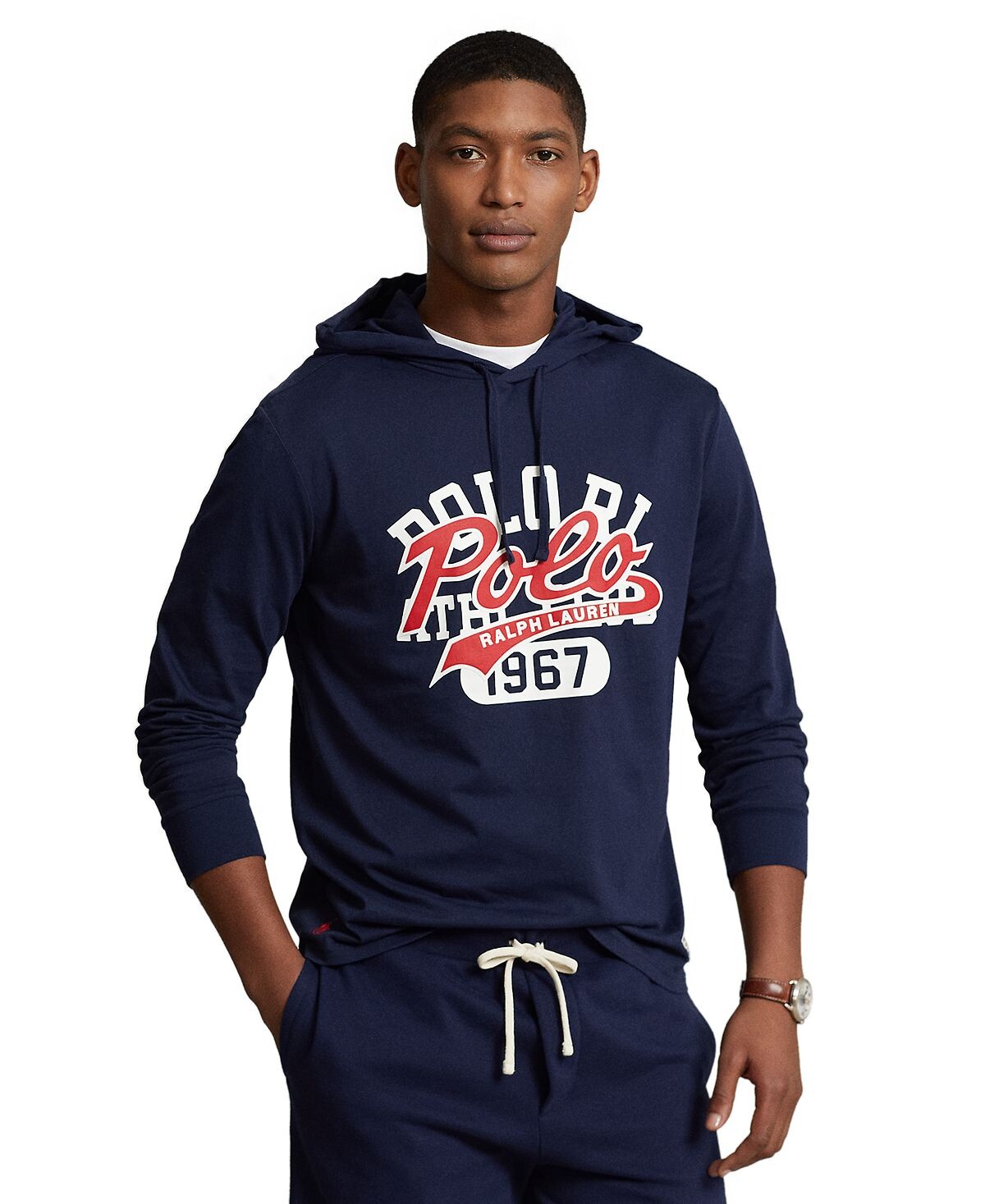 

Мужская футболка из джерси с логотипом и капюшоном Polo Ralph Lauren