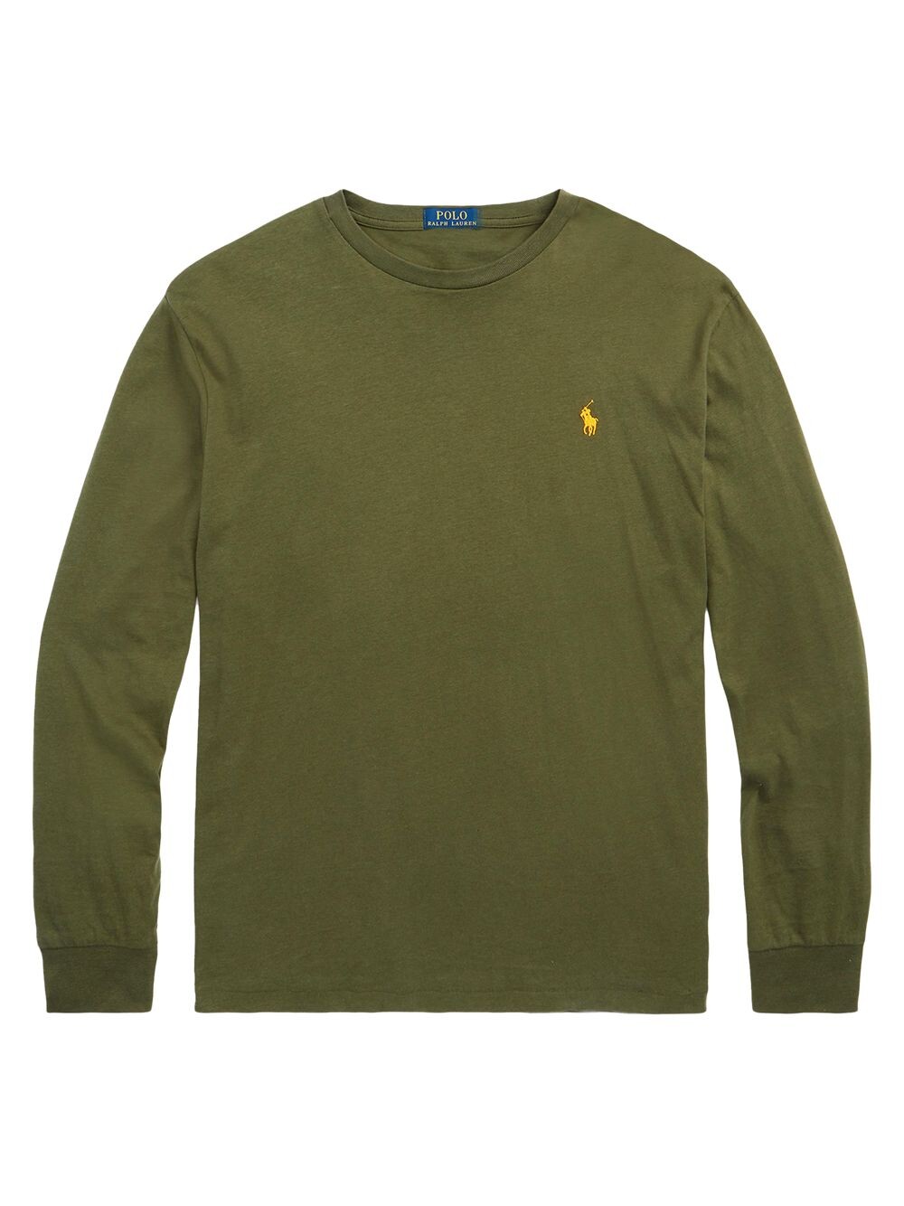 

Хлопковый свитер с круглым вырезом и логотипом Polo Ralph Lauren, зеленый