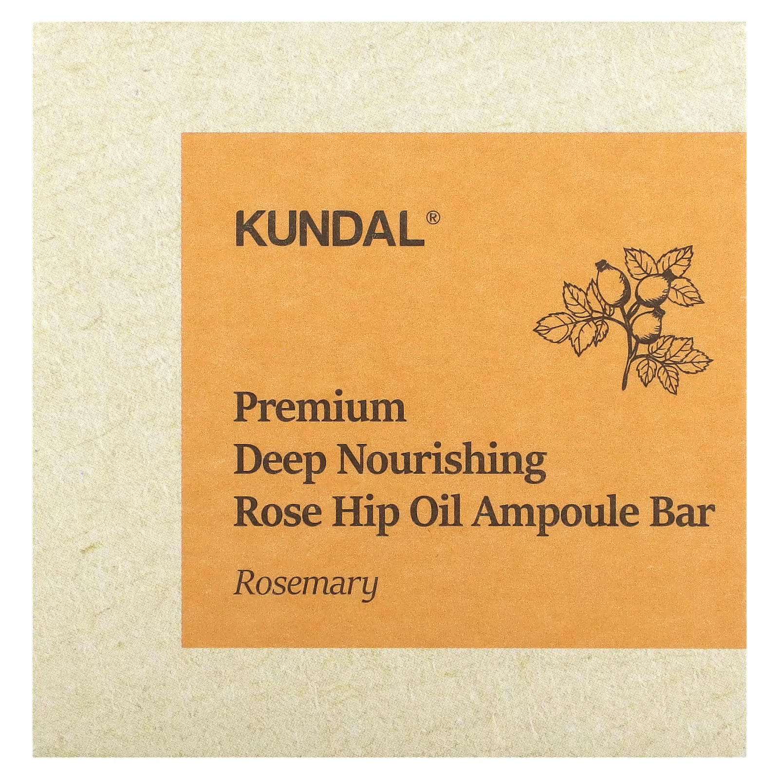 Мыло Kundal Rose Hip Oil Ampoule с розмарином максимов в п бусы из плодов шиповника
