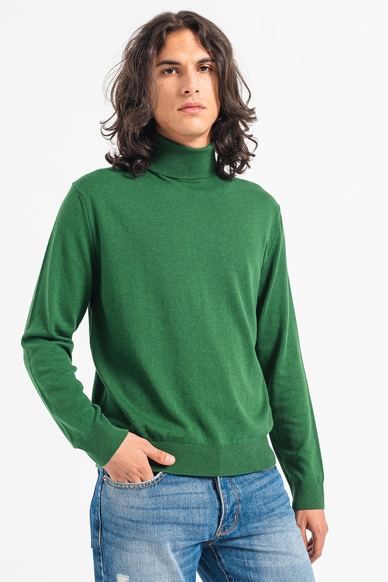 

Поло с шерстью United Colors Of Benetton, зеленый