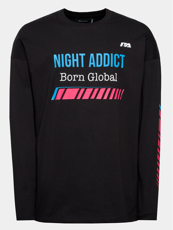 

Классический крой с длинными рукавами Night Addict, черный