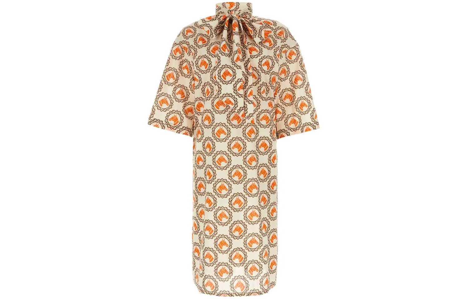 

Платье Gucci с короткими рукавами, мультиколор