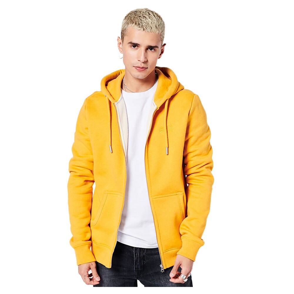 

Толстовка Superdry Vintage Logo Embroidered Full Zip, оранжевый