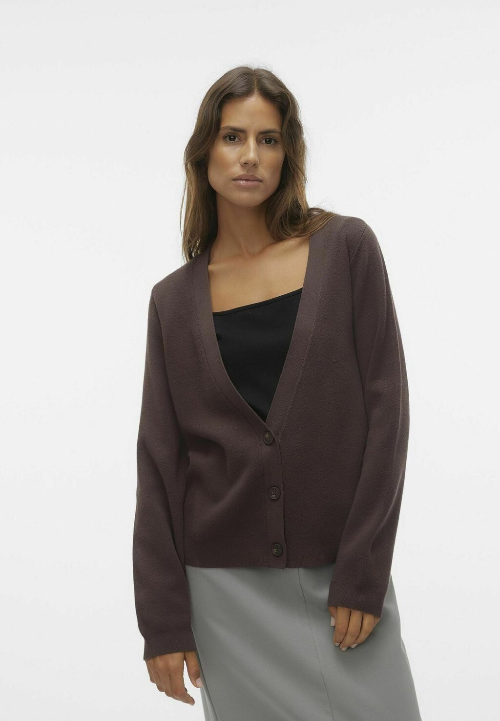 

Кардиган Vero Moda МАТИЛЬДА, цвет chocolate brown