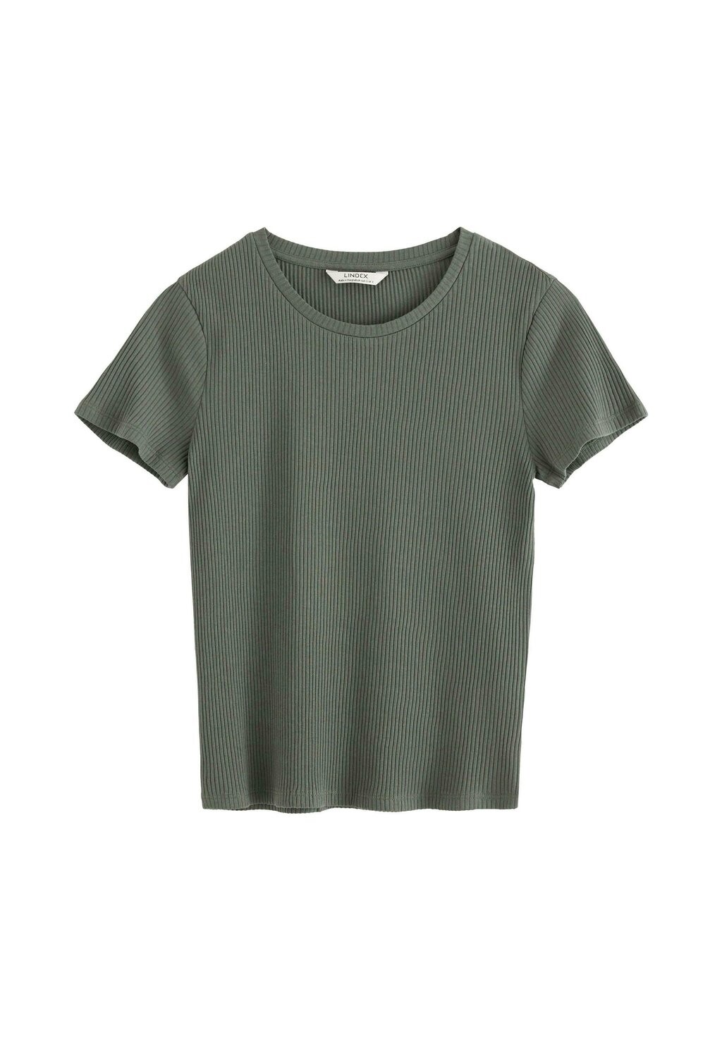 

Базовая футболка SHORT SLEEVE Lindex, темно-зеленый