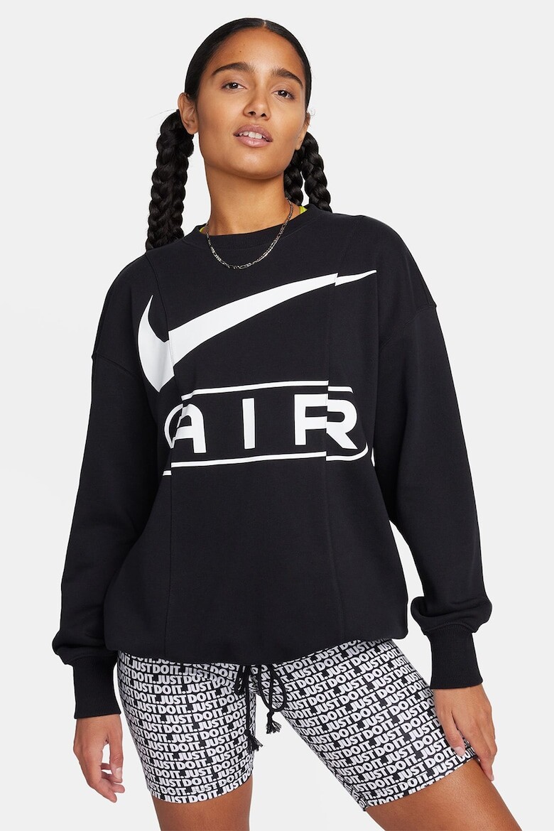 

Толстовка оверсайз с логотипом Air и заниженными рукавами Nike, черный