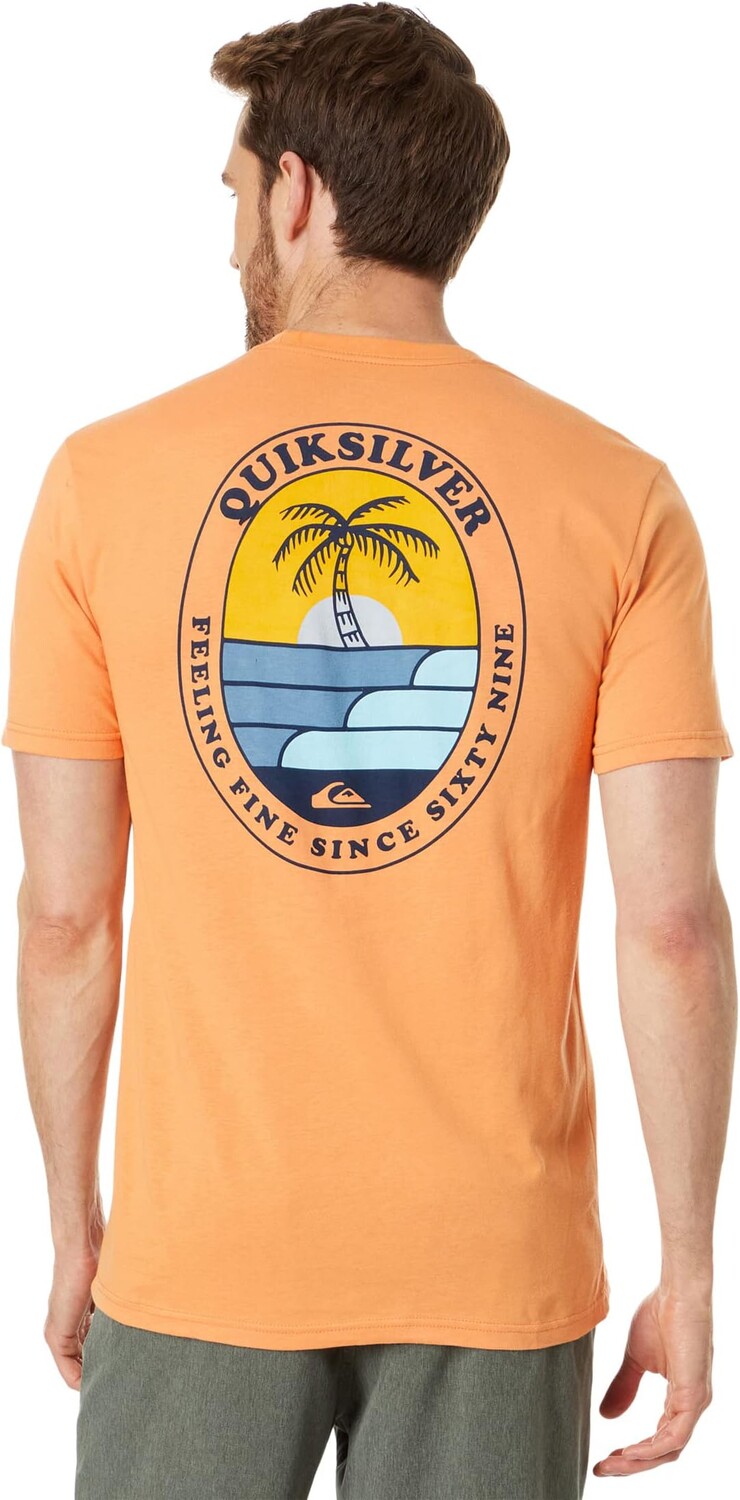 

Футболка с короткими рукавами Ripple Quiksilver, цвет Copper Tan