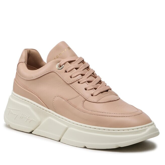 

Кроссовки Tommy Hilfiger ChunkyLeather Sneaker, розовый