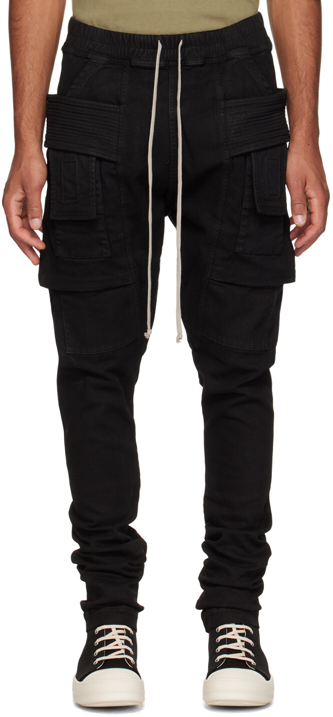 

Черные брюки-карго Luxor Creatch Rick Owens DRKSHDW, Черный