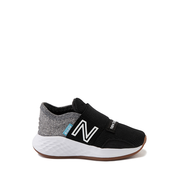Спортивная обувь без шнуровки New Balance Fresh Foam Roav — для малышей, черный/светло-серый