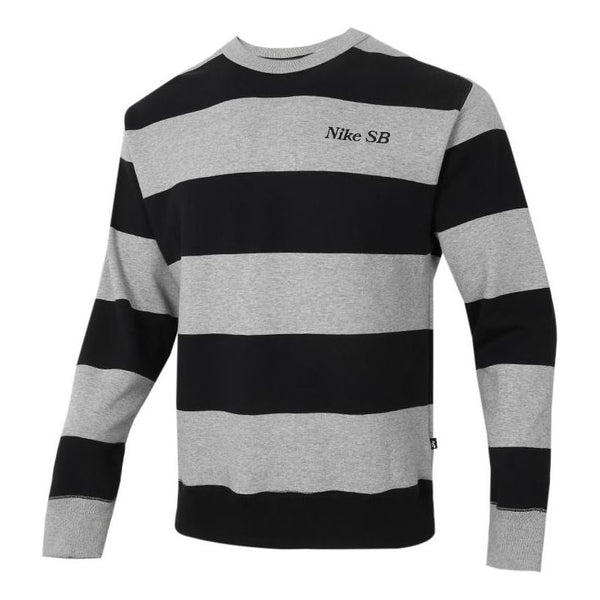 Толстовка Men's Nike Logo Stripe Round Neck Long Sleeves Autumn Black Gray, мультиколор