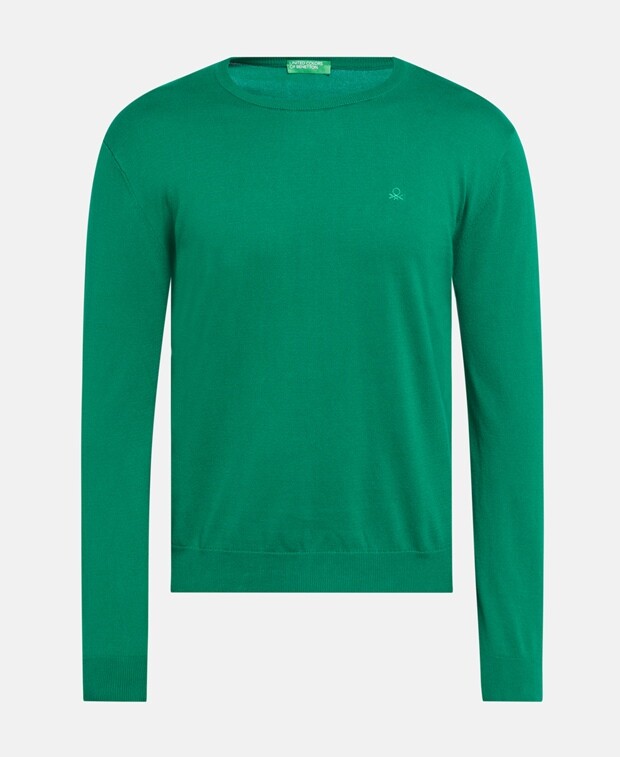 

Джемпер с длинными рукавами United Colors of Benetton, темно-зеленый